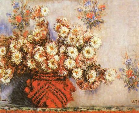 Claude Monet Chrysanthemums ss china oil painting image